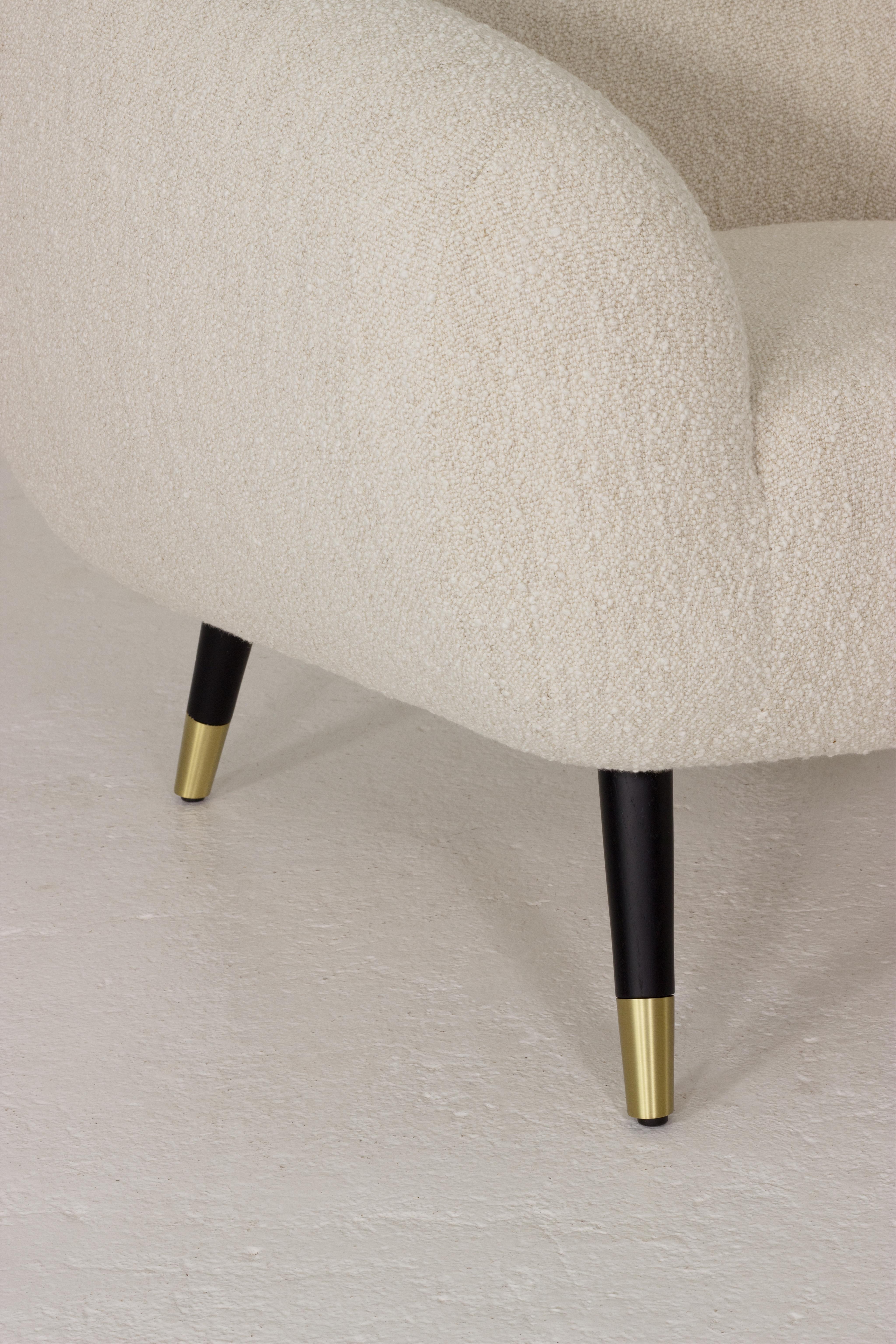 Niemeyer Armchair, Brass & COM, Insidherland by Joana Santos Barbosa For Sale 3