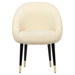 Chaise de salle à manger Niemeyer, COM et laiton, Insidherland par Joana Santos Barbosa