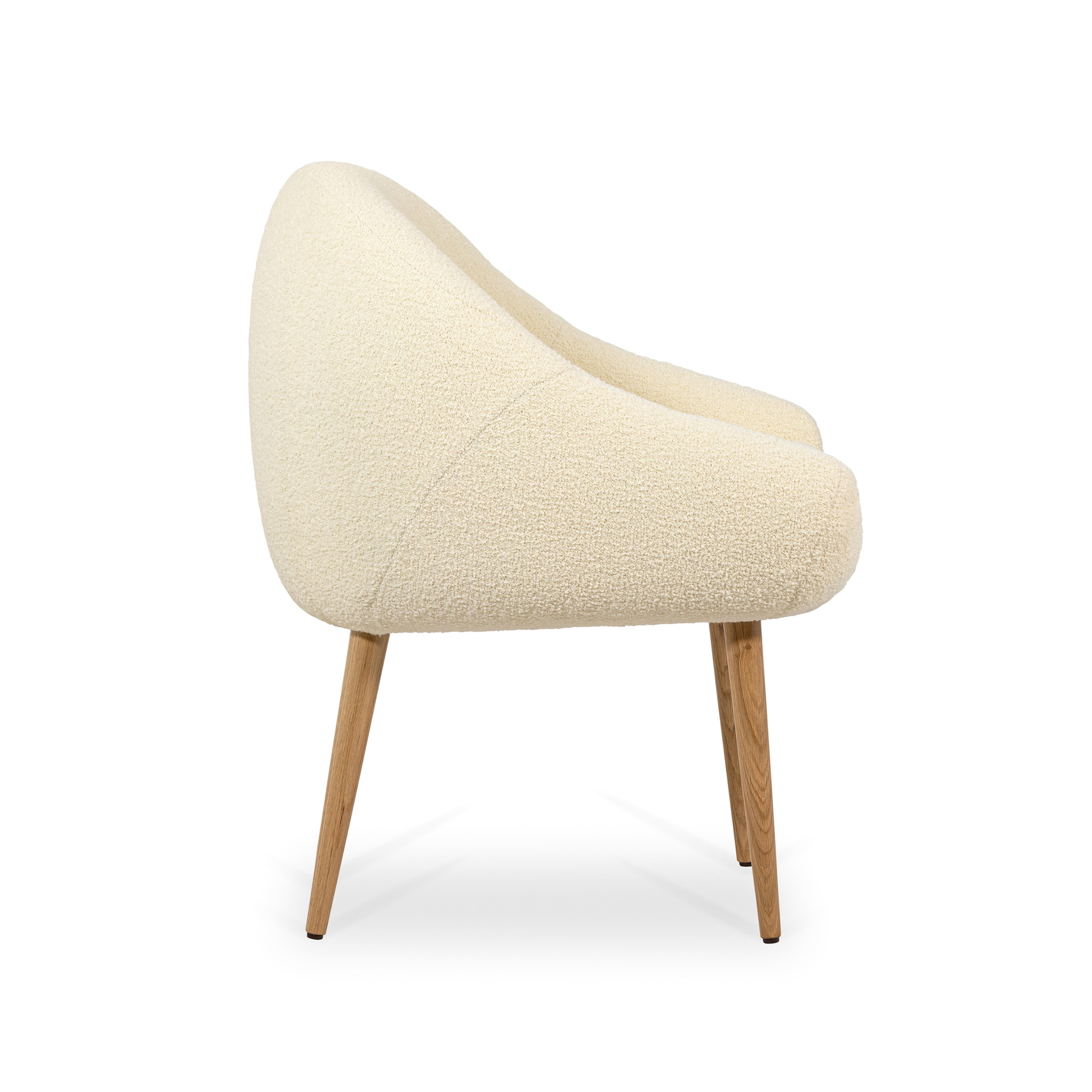 Modern Niemeyer Dining Chair, COM, Insidherland by Joana Santos Barbosa For Sale