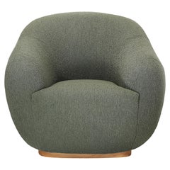 Niemeyer II Armchair, Bouclé and Oak, InsidherLand by Joana Santos Barbosa