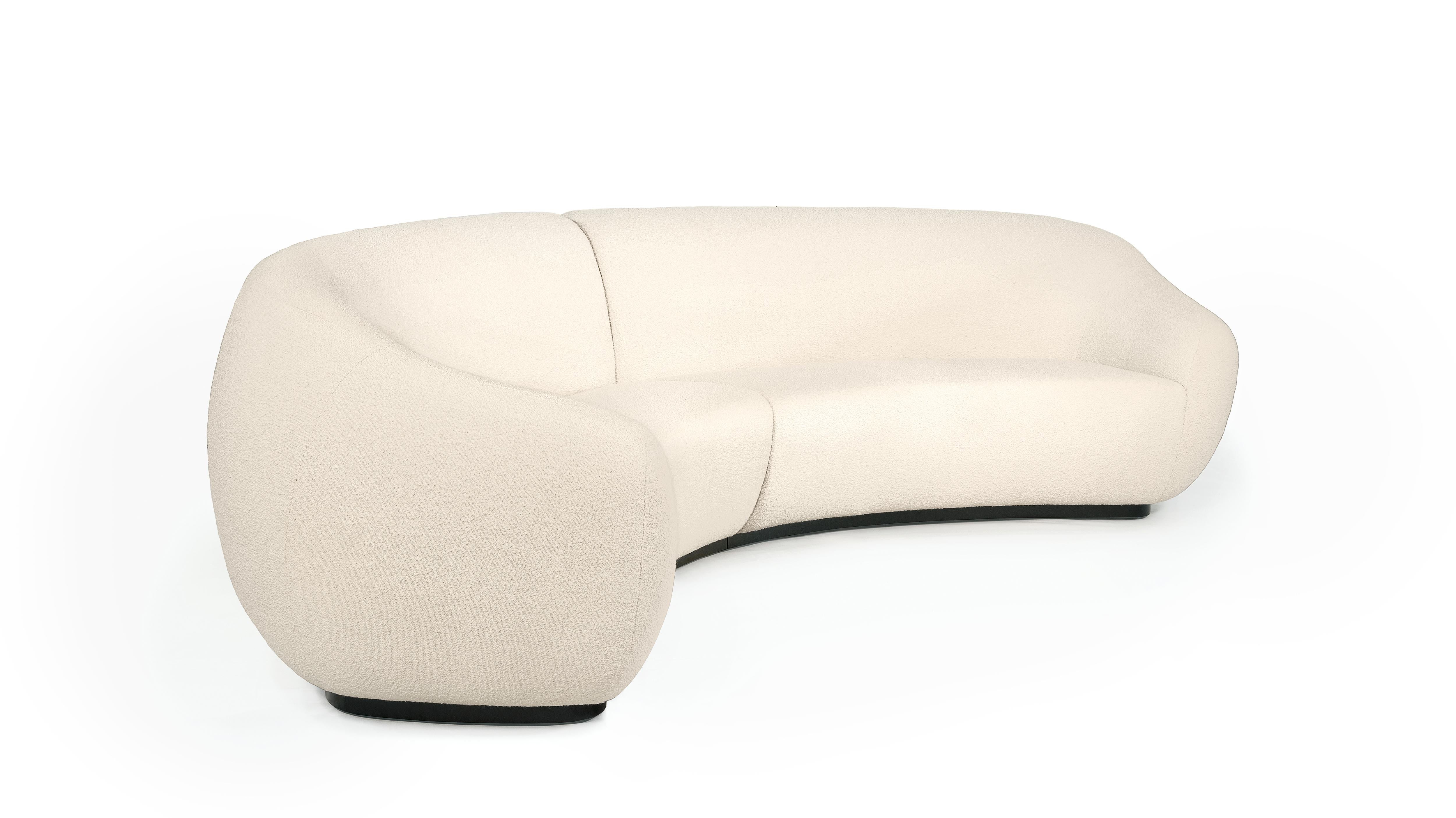 Portuguese Niemeyer II Round Sofa by InsidherLand For Sale