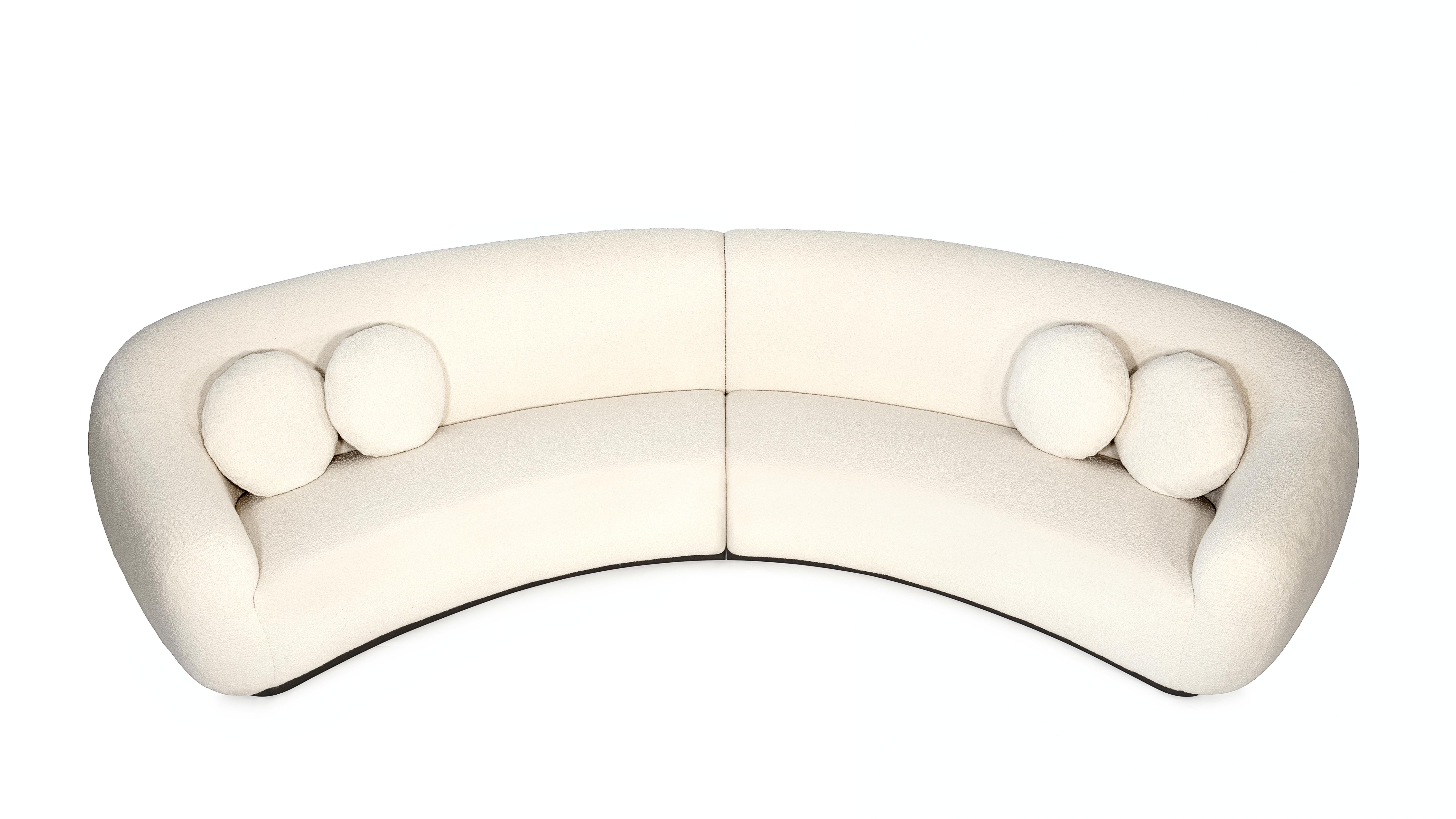Niemeyer II, rundes Sofa von InsidherLand (Sonstiges) im Angebot