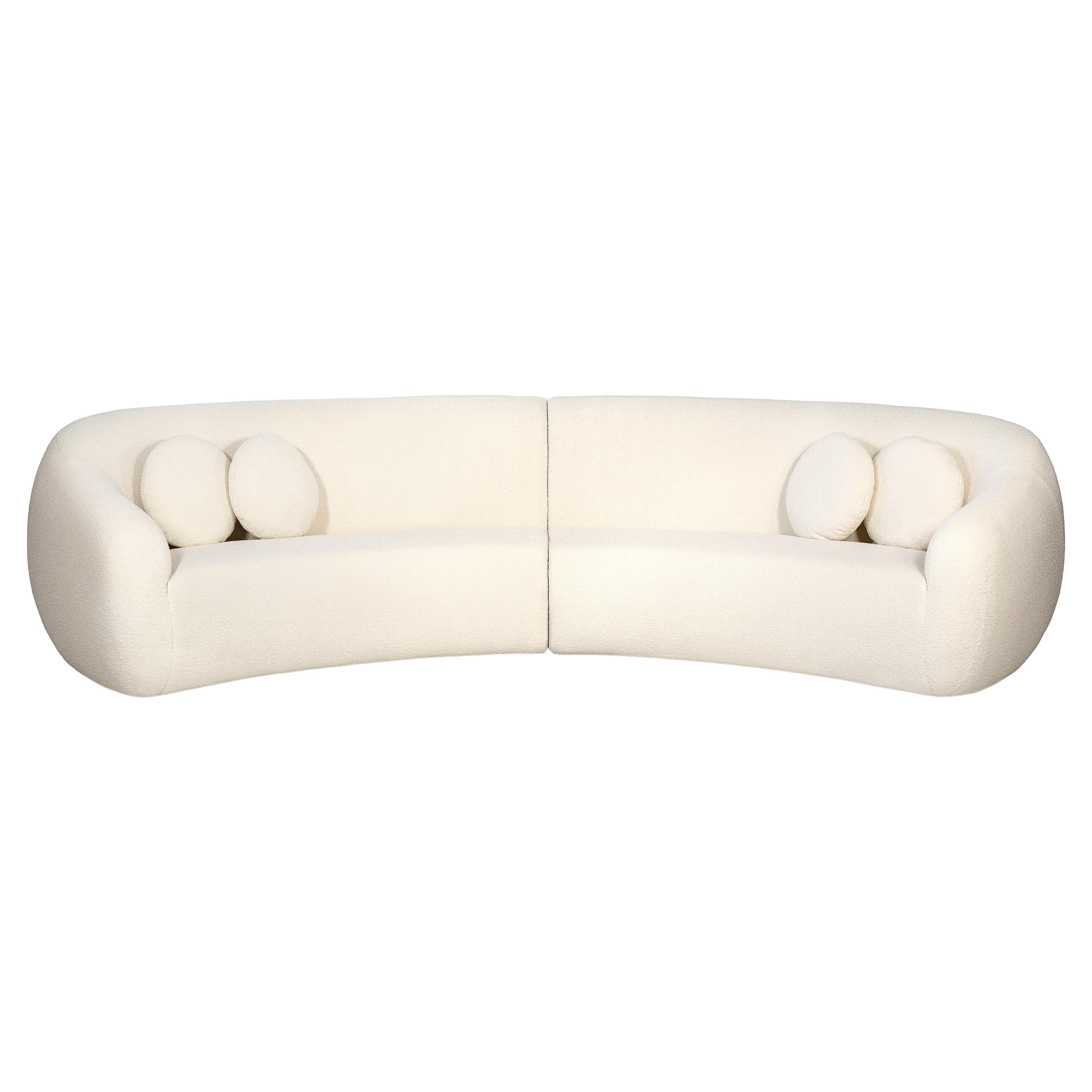 Niemeyer II, rundes Sofa von InsidherLand im Angebot
