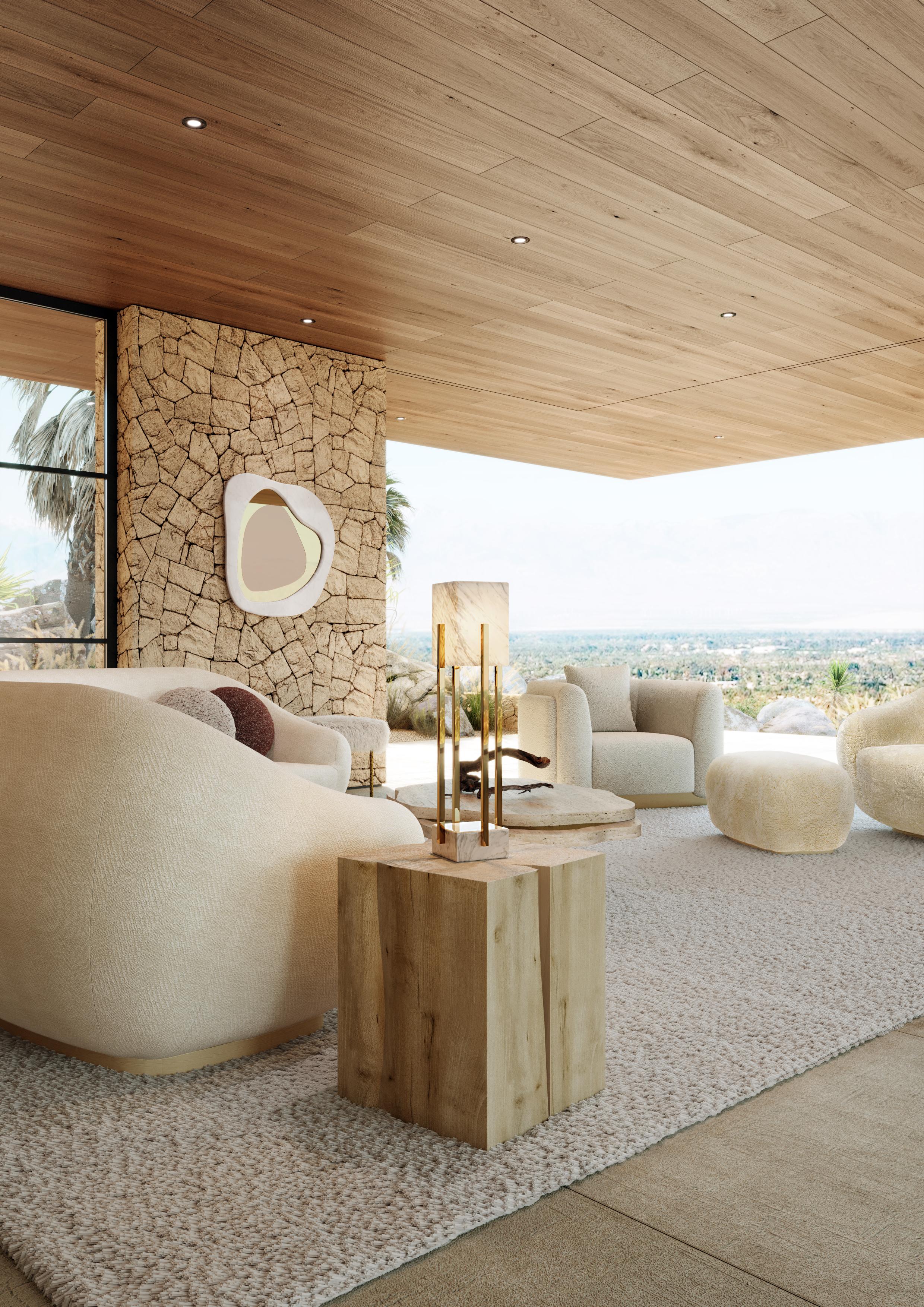Niemeyer II Round Sofa, Lama Bouclé, InsidherLand by Joana Santos Barbosa For Sale 10