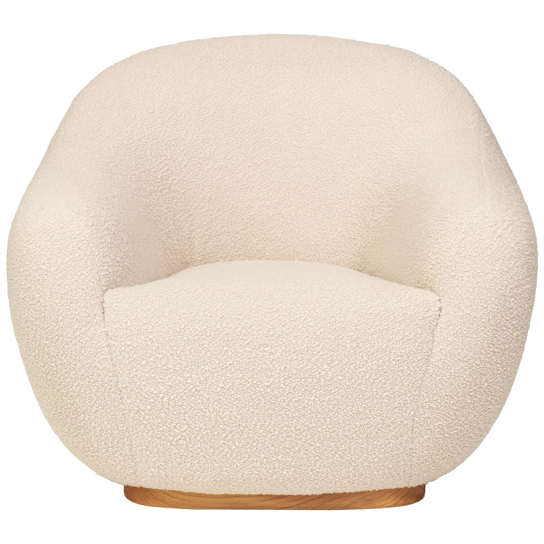 Gold Design Award Winner for Furniture Design Category at the A’Design Award Competition 2021-2022

The Niemeyer II bouclé armchair in this swivel version is named after the Brazilian Architect Oscar Niemeyer whose Architecture was spread like
