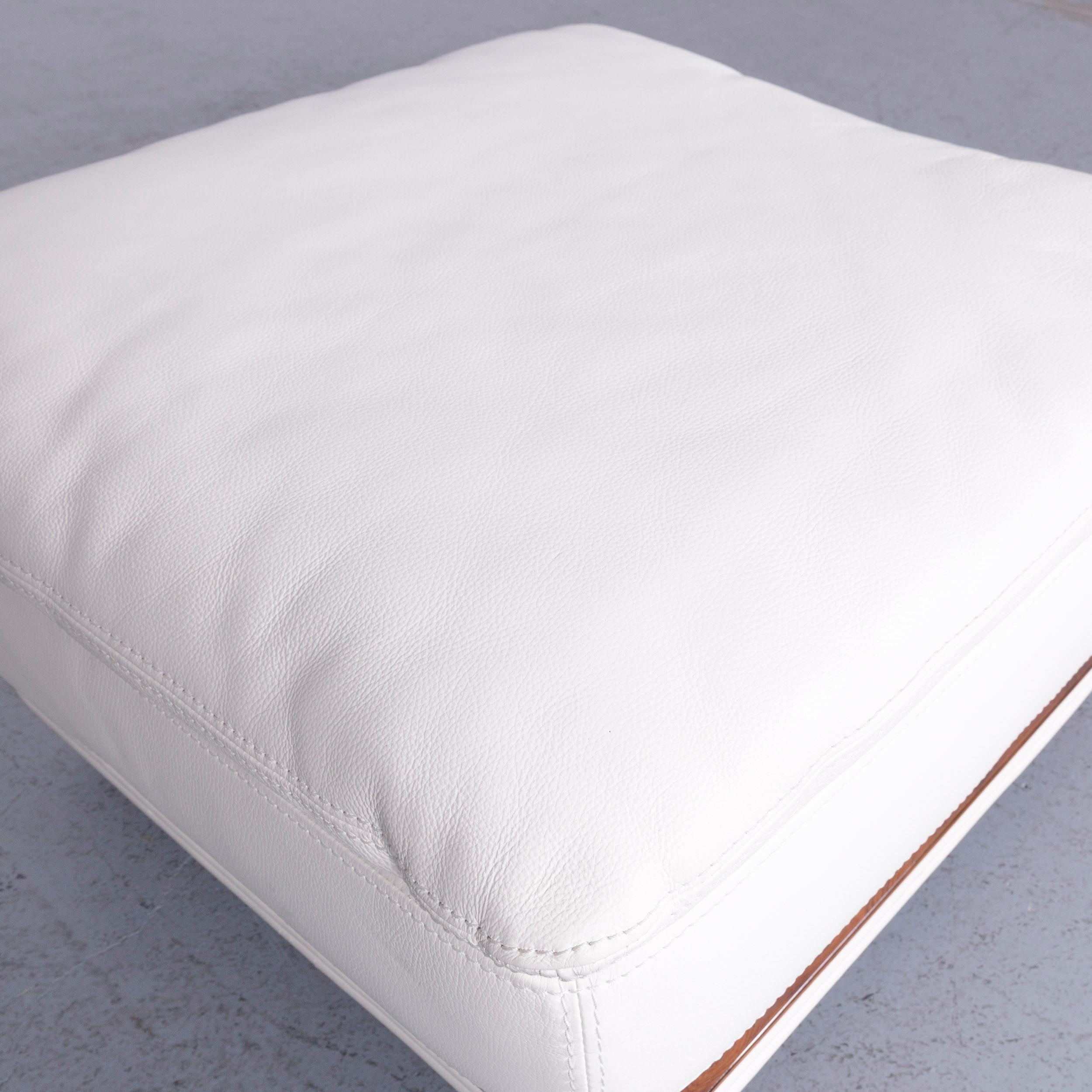 Nieri Corniche Designer Leather Sofa White Corner-Sofa Couch 6