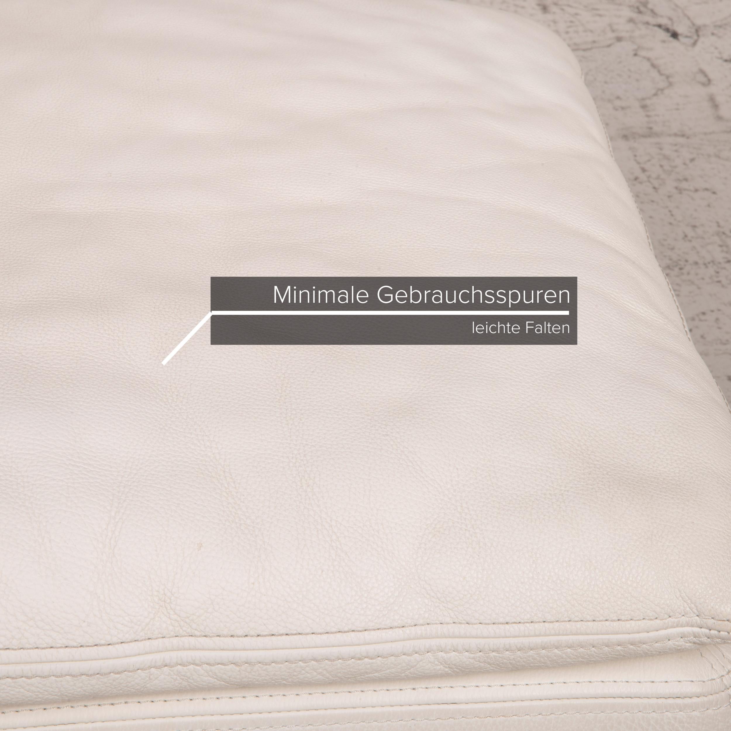 Nieri Corniche Leder-Sofa-Set Cremefarbener Eck-Sofa im Zustand „Relativ gut“ in Cologne, DE