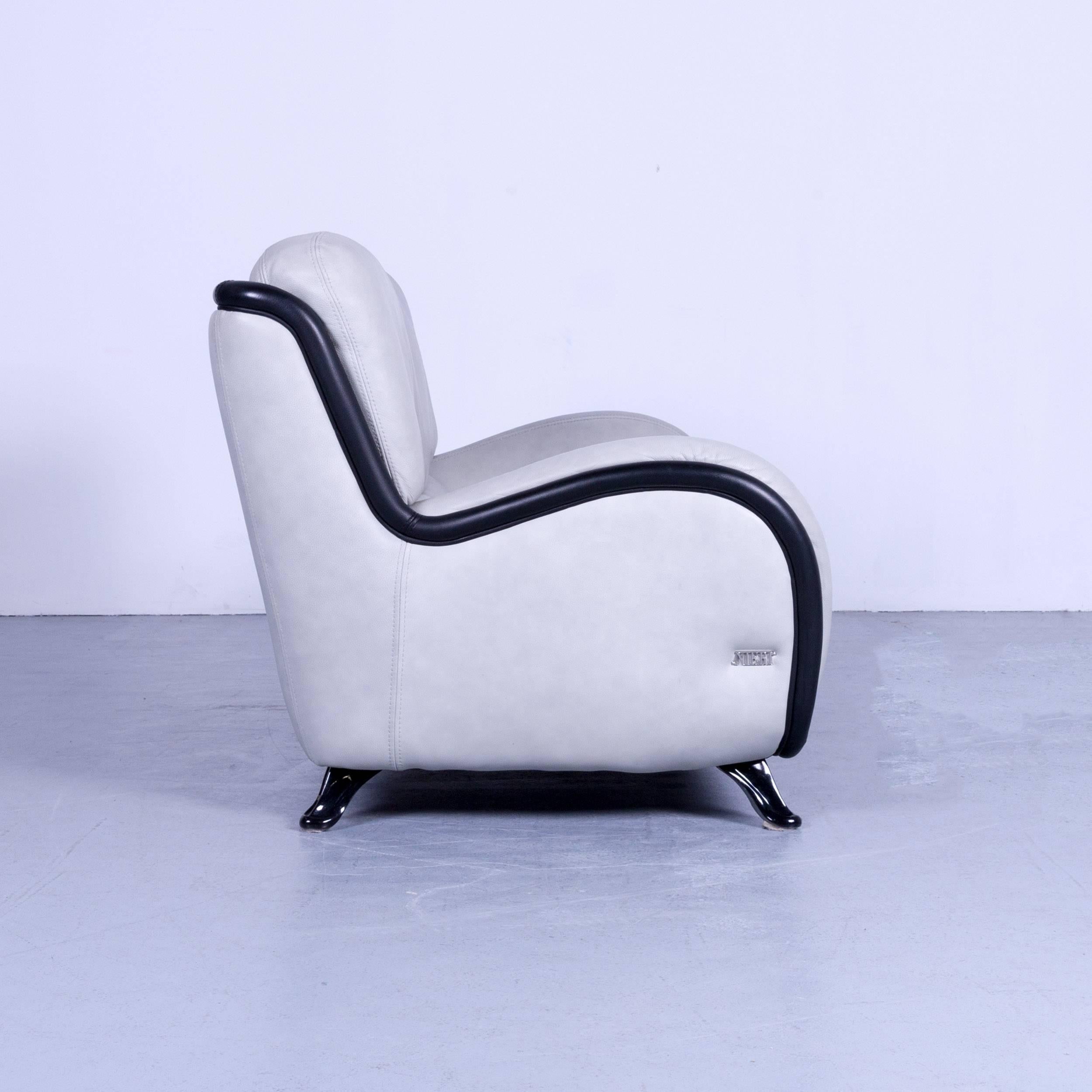 Nieri Designer Leather Sofa Grey Two-Seat 2