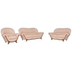Nieri Palatino Designer Sofa Set Purple Blue Fabric Couch 3