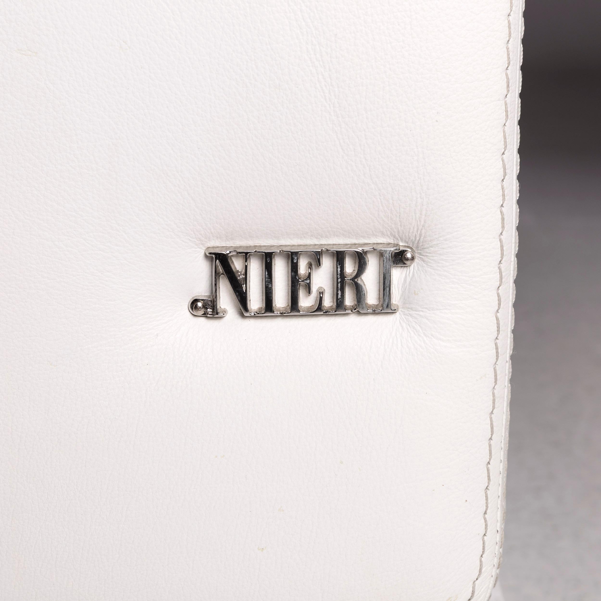 Nieri Leather Sofa Set White 1 Three-Seat 1 Two-Seat 12