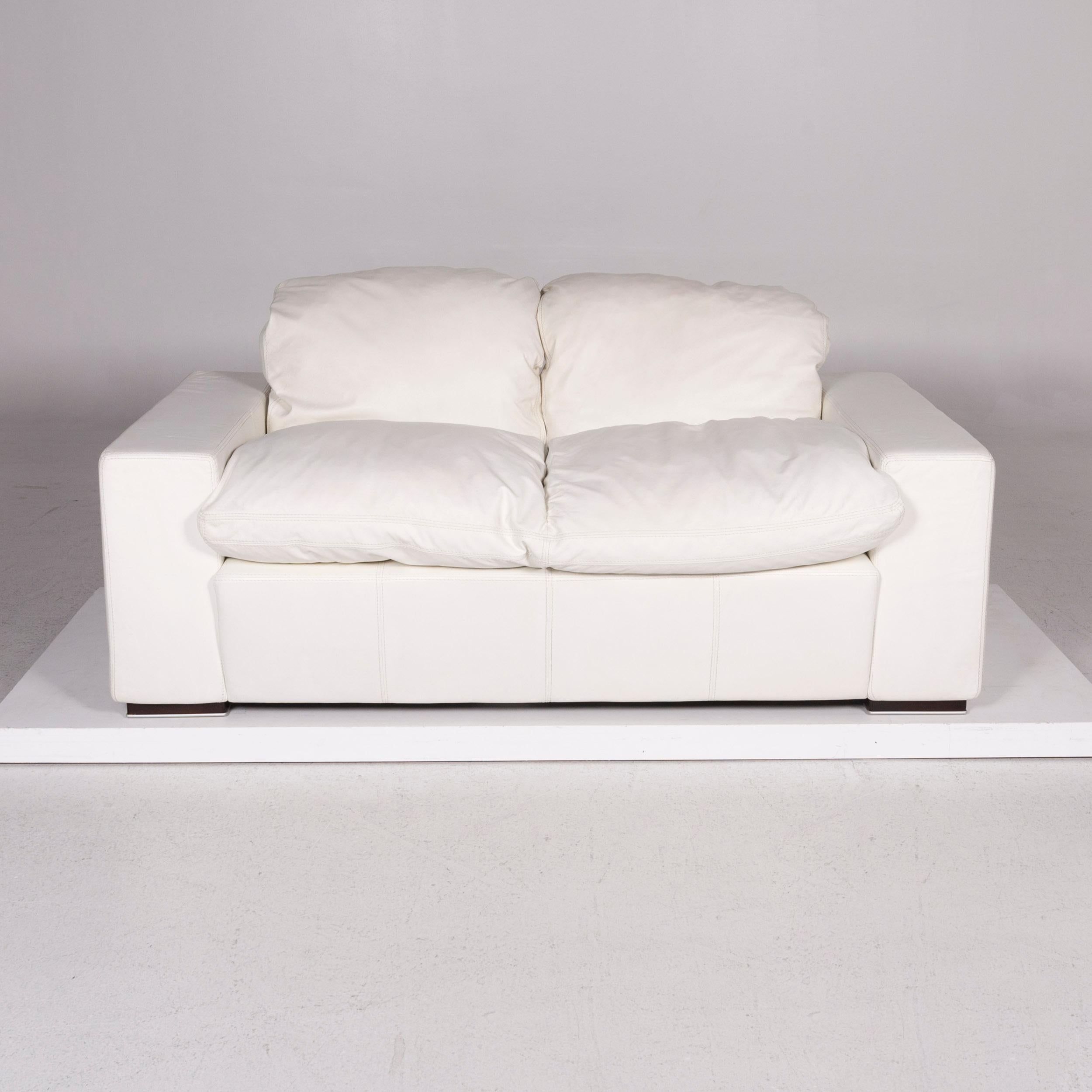 Nieri Leather Sofa Set White 1 Three-Seat 1 Two-Seat 13