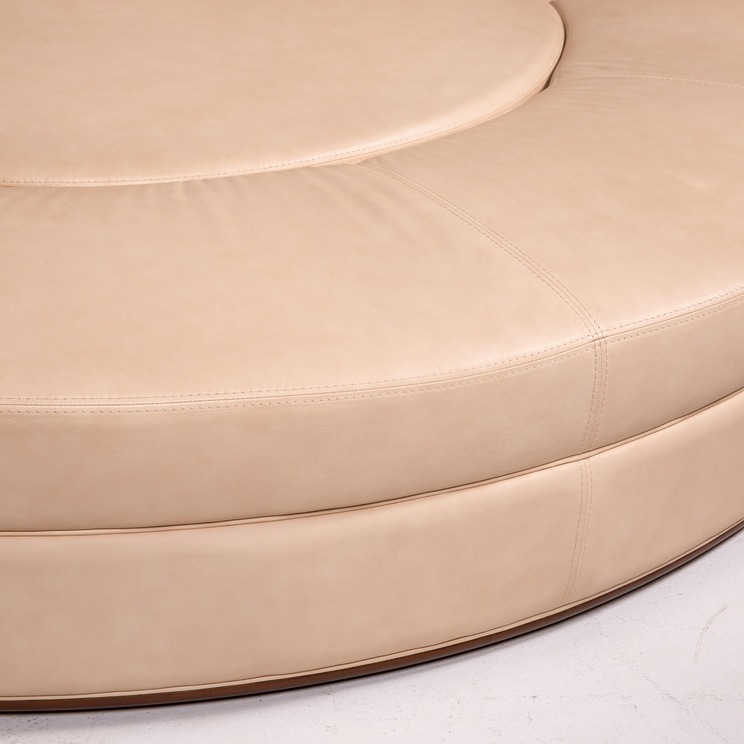 sofa beige rund