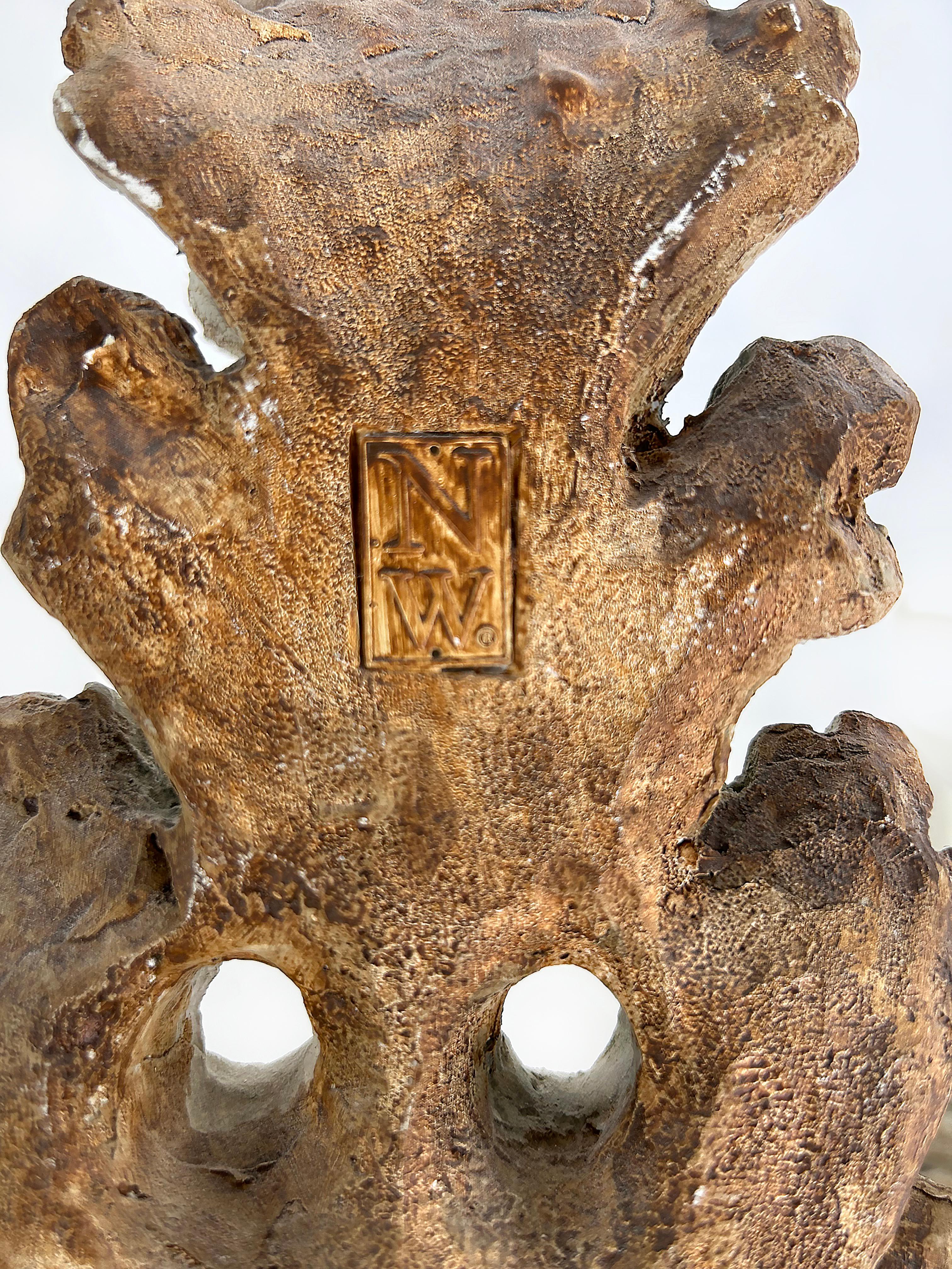Nierman Weeks Faux Wood Acanthus Leaf Scones for Luminaire. 2 Pairs Available in vendita 4
