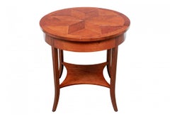 Niermann Weeks Cherry Starburst Top Round Occasional Table