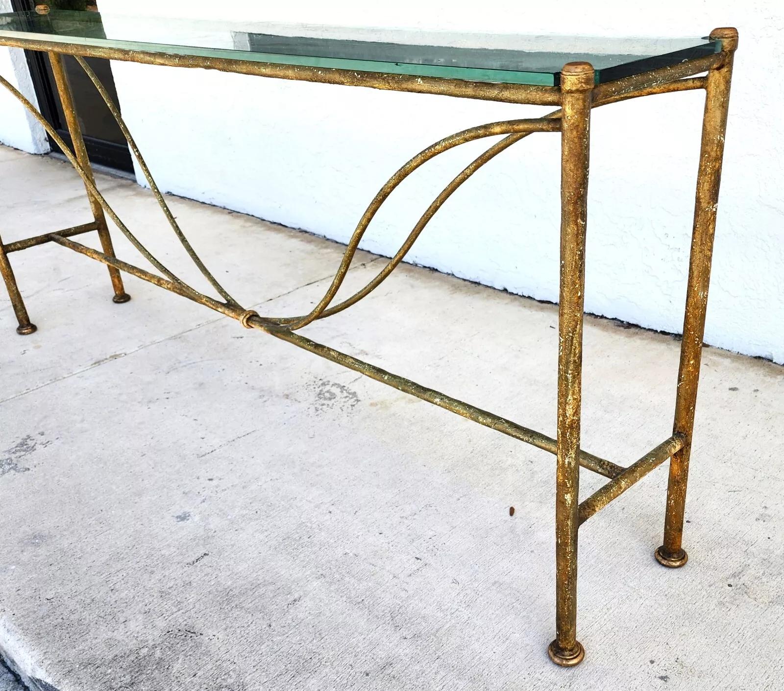 Rustic Niermann Weeks Cheval Console Table For Sale