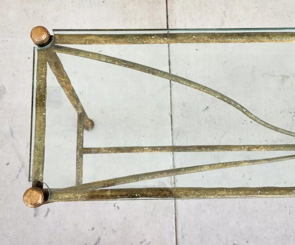 Metal Niermann Weeks Cheval Console Table For Sale