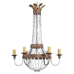 Niermann Weeks Crystal & Wrought Iron 12 Light Chandelier