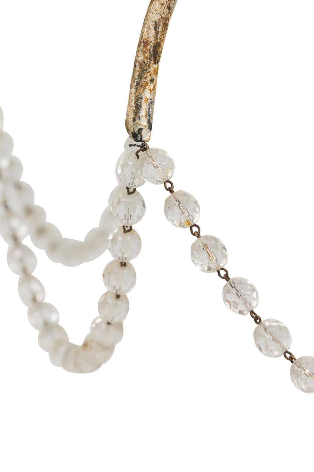 Perline Niermann Weeks Italian 18th Century Rococo Style 9-Arm Chandelier in vendita