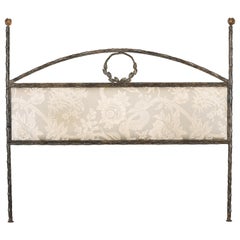 Vintage Niermann Weeks Style Hand Wrought Iron Headboard, 1980s