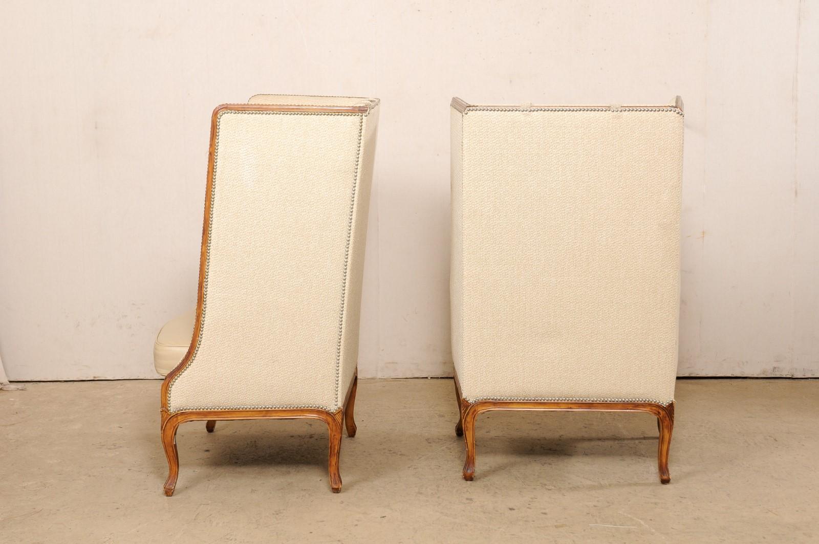 Upholstery Niermann Weeks Tall Wingback Conversation Chairs (from Ritz Carlton, Palm Beach)