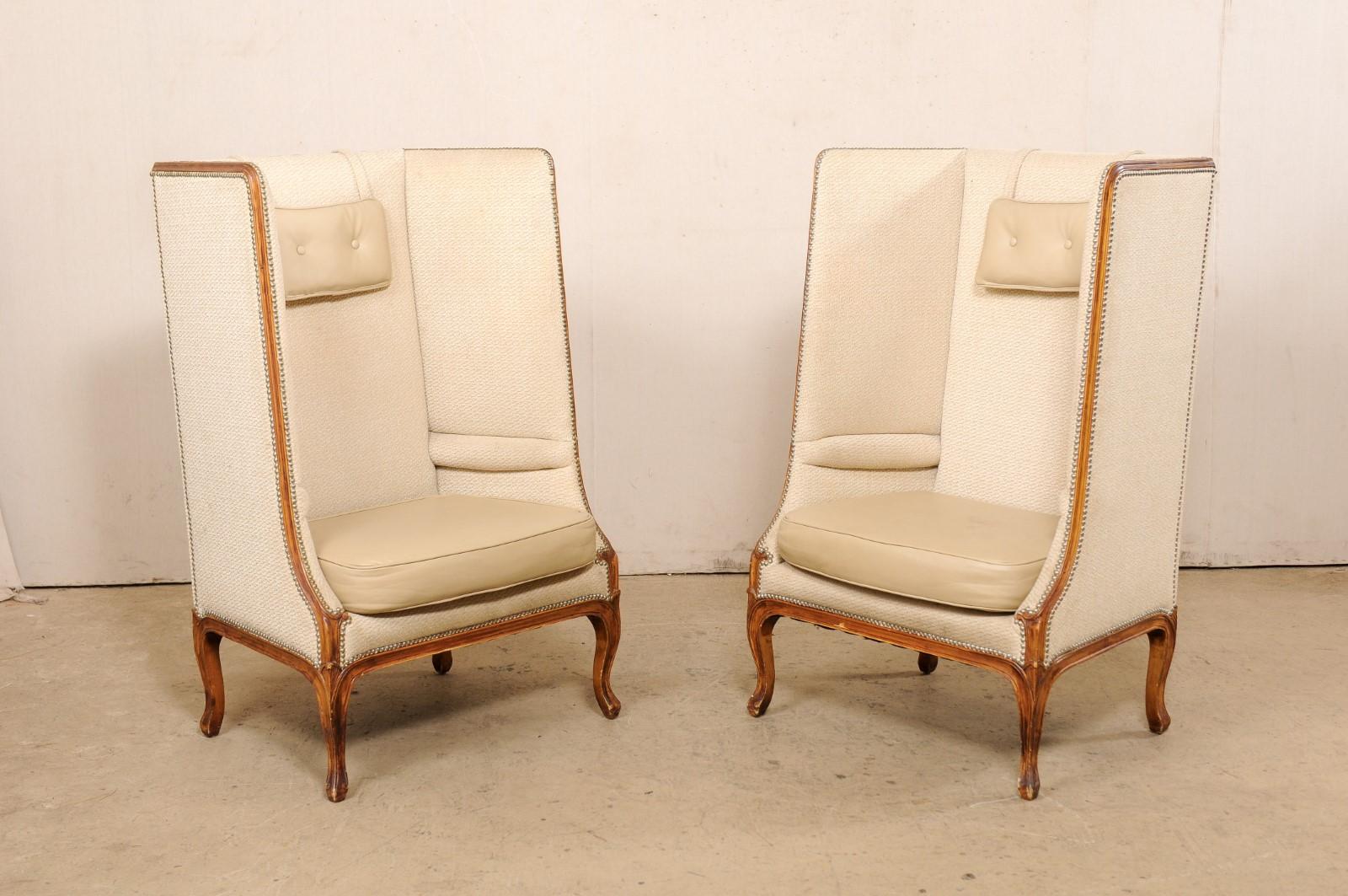 Niermann Weeks Tall Wingback Conversation Chairs (from Ritz Carlton, Palm Beach) 3