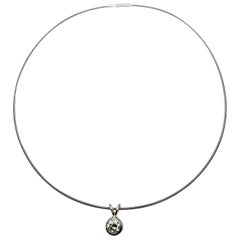 Niessing 1.15 Carat Round Diamond Contemporary Platinum Necklace