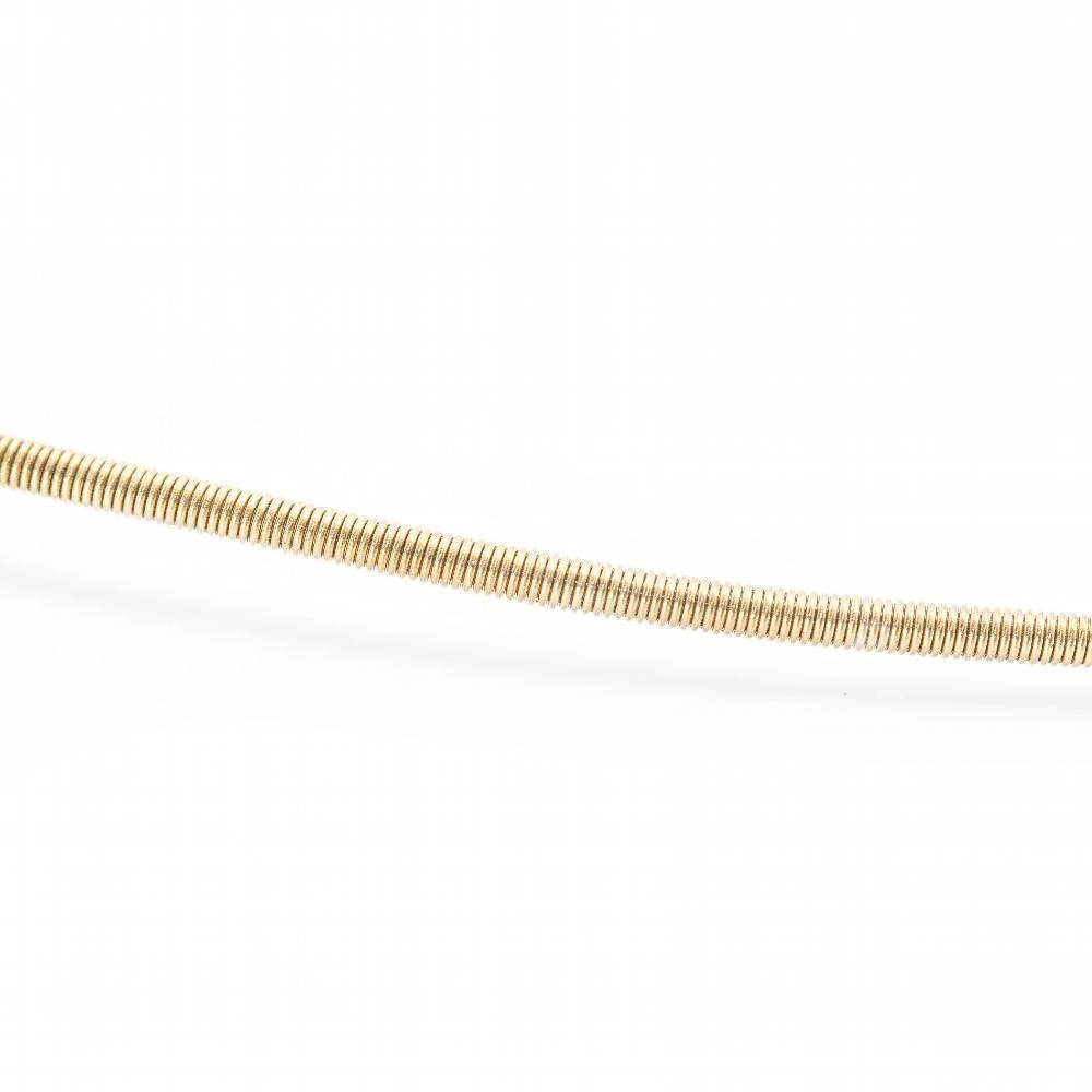 NIESSING Cable Chain unisex : 18kt Yellow Gold (750/-) : 3,40 grams : Bajonett clasp : Measures: 40cm long and 1,20mm thick : Brand new product : Ref.:D359987JC