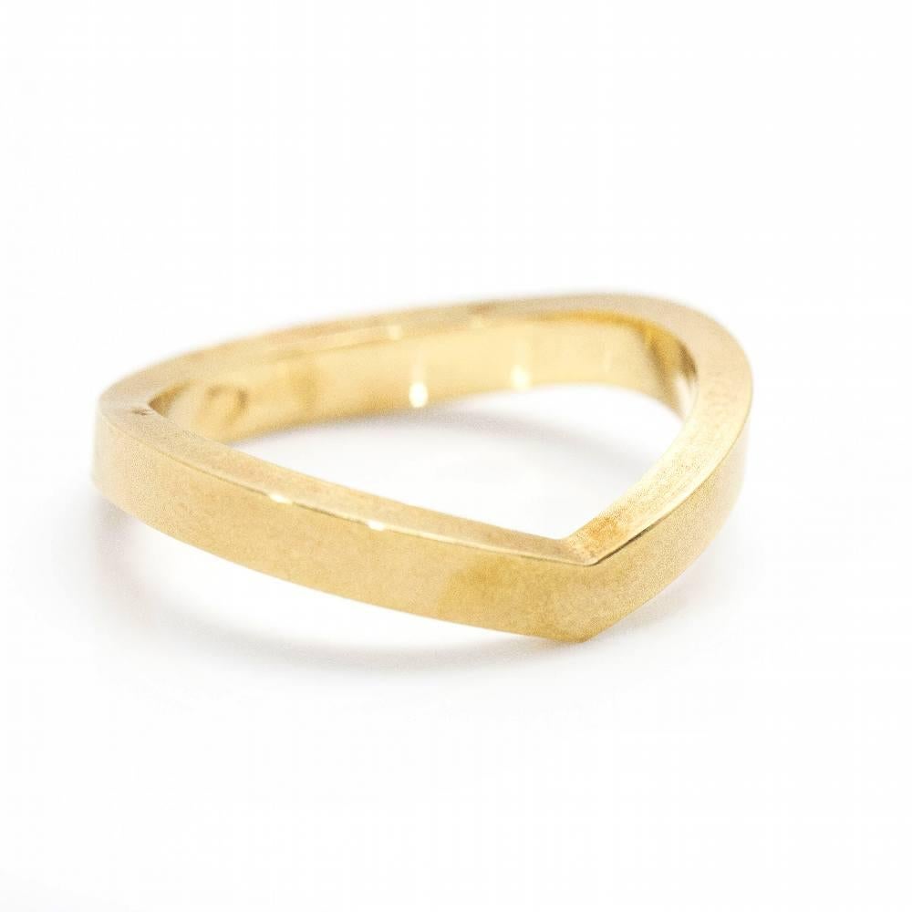 NIESSING PIK Ring in Tinted Gold For Sale 1