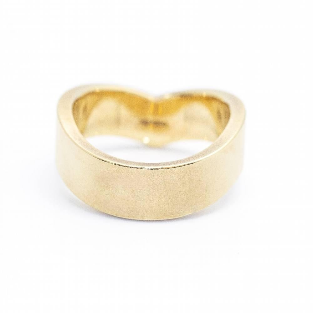 NIESSING PIK Ring in Tinted Gold For Sale 2