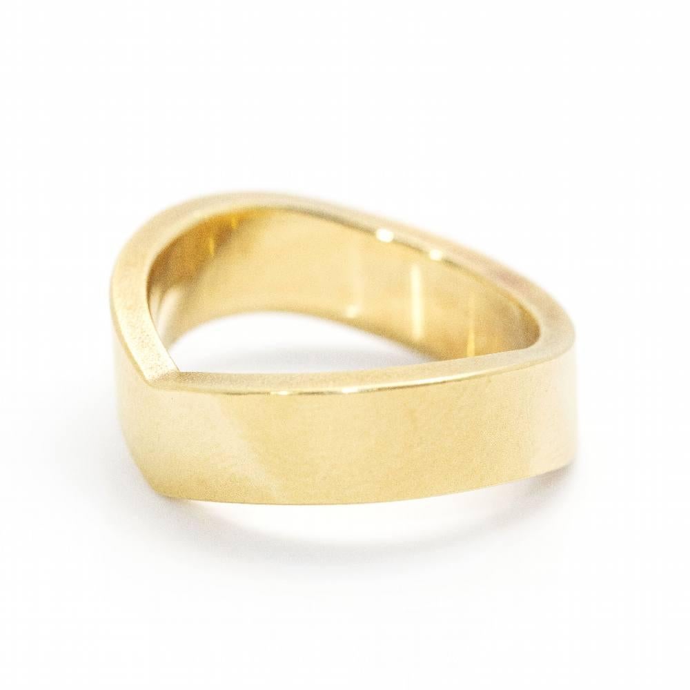 NIESSING PIK Ring in Tinted Gold For Sale 3