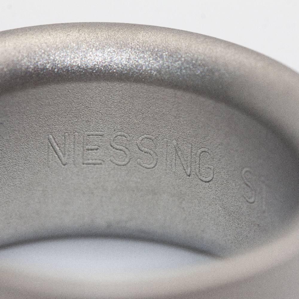 NIESSING Ring in Steel and Diamonds For Sale 1