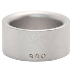 NIESSING Ring in Steel and Diamonds