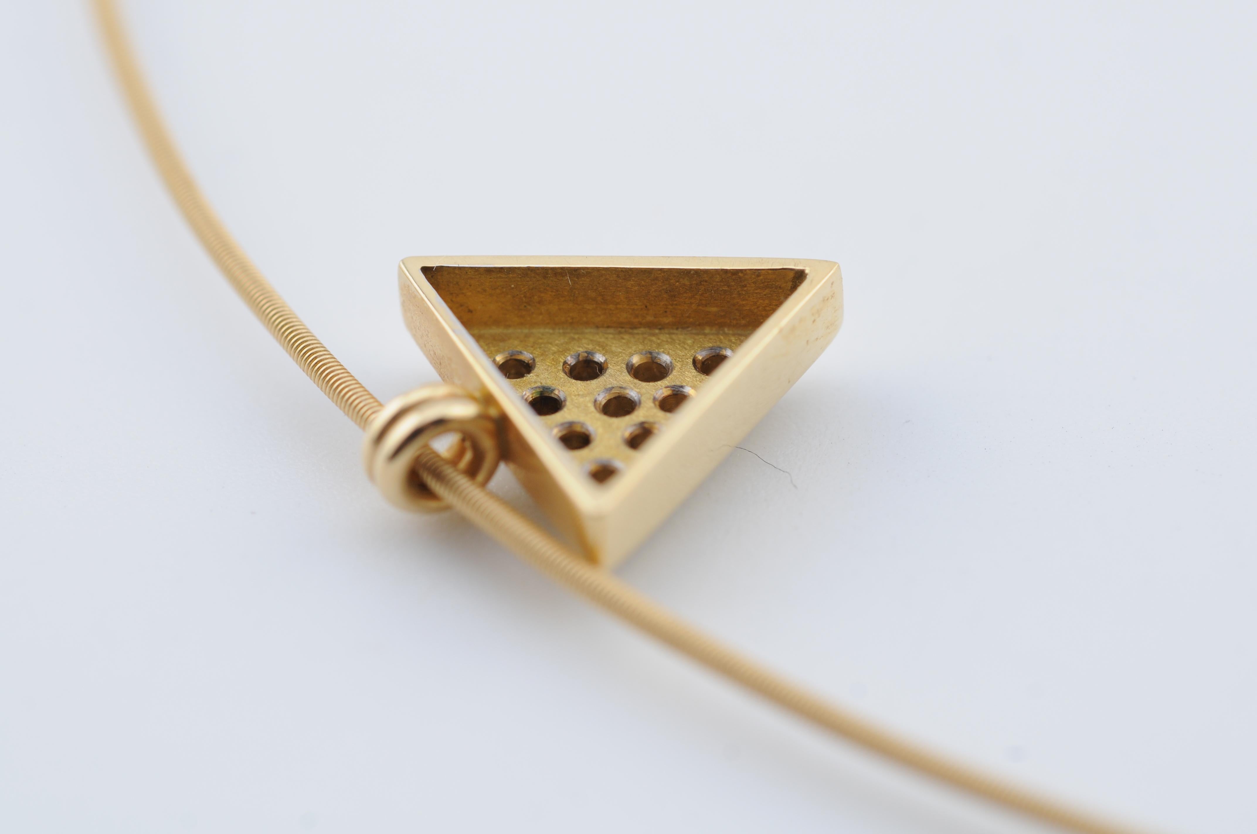 Niessing Collar de Oro Amarillo con Diamantes Elegante 18K en venta 5