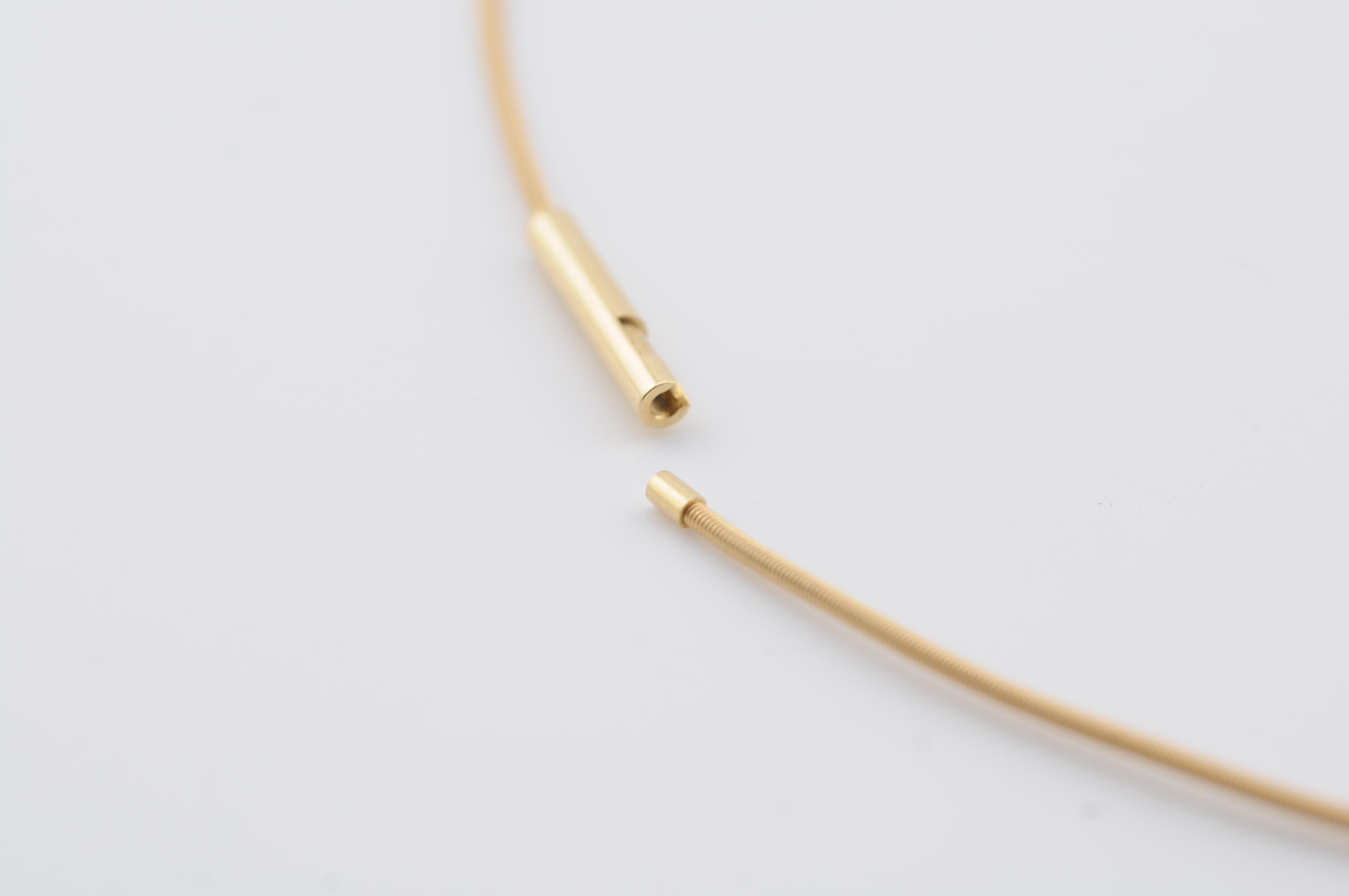 Niessing Collar de Oro Amarillo con Diamantes Elegante 18K en venta 6