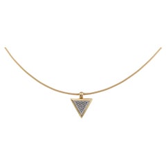 Niessing Collar de Oro Amarillo con Diamantes Elegante 18K