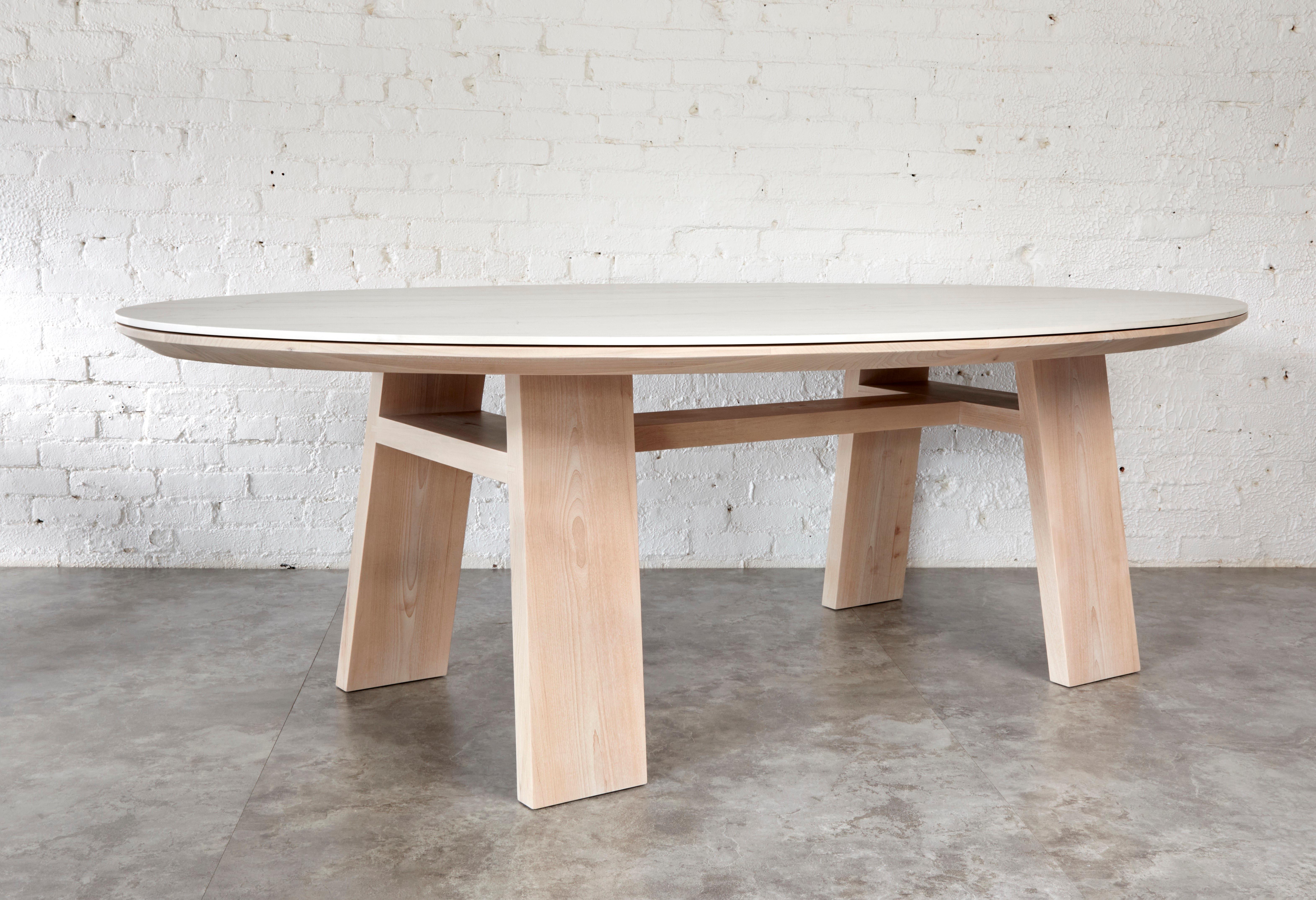 Canadian Nieves Oval Dining Table by Autonomous Furniture For Sale