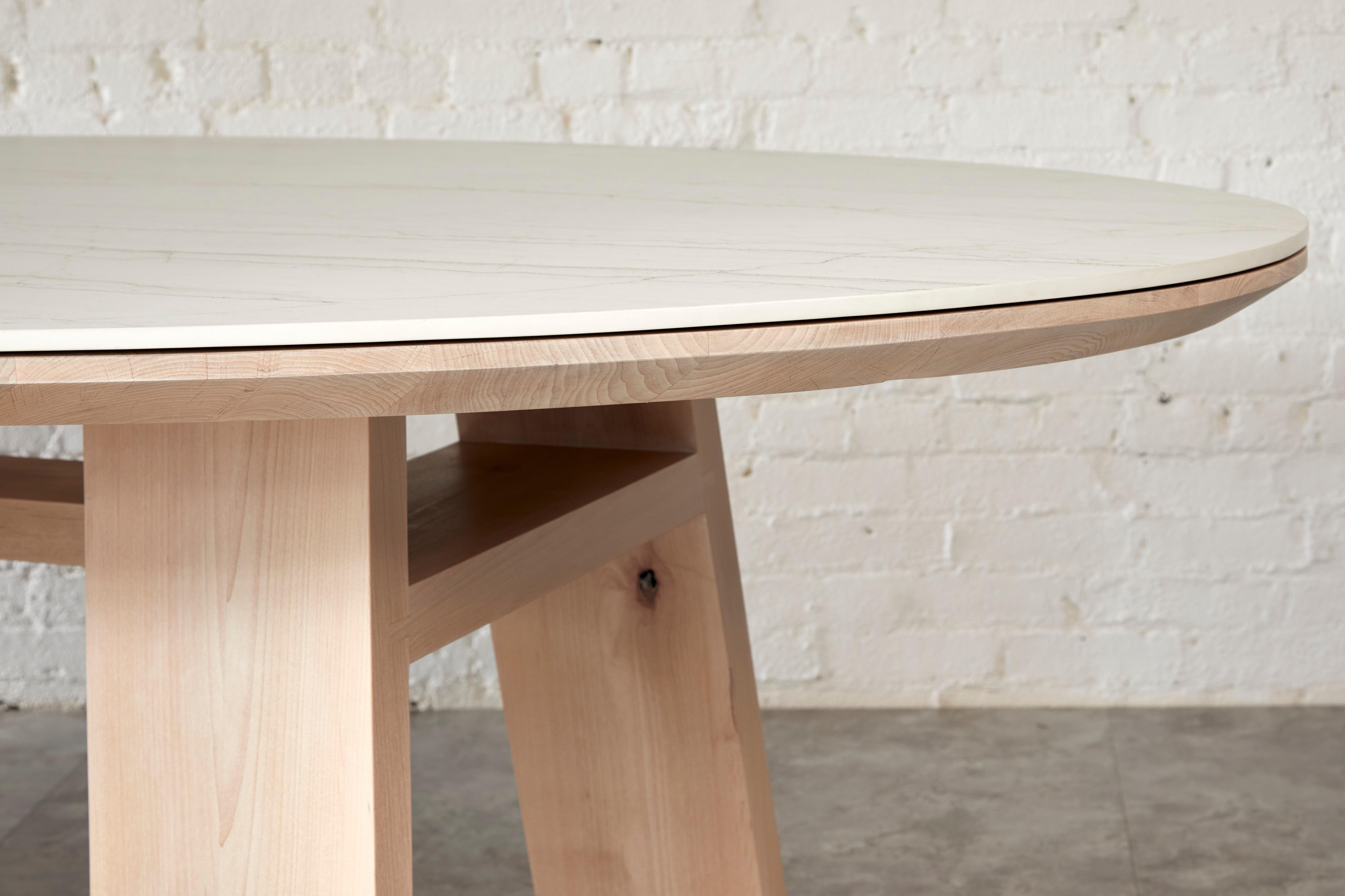 Nieves Oval Dining Table by Autonomous Furniture In New Condition For Sale In Victoria, BC