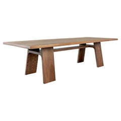 Nieves Nieves, rechteckiger Esstisch aus massiver Eiche aus Tabakholz von Autonomous Furniture