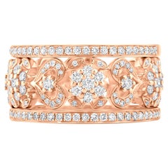 Nigaam 0.75 Cttw Natural Diamond Ring Size 7 in 18K Rose Gold