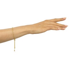 Nigaam 0.90 Cttw Natural Diamond Bolo Bracelet in 18K Yellow Gold