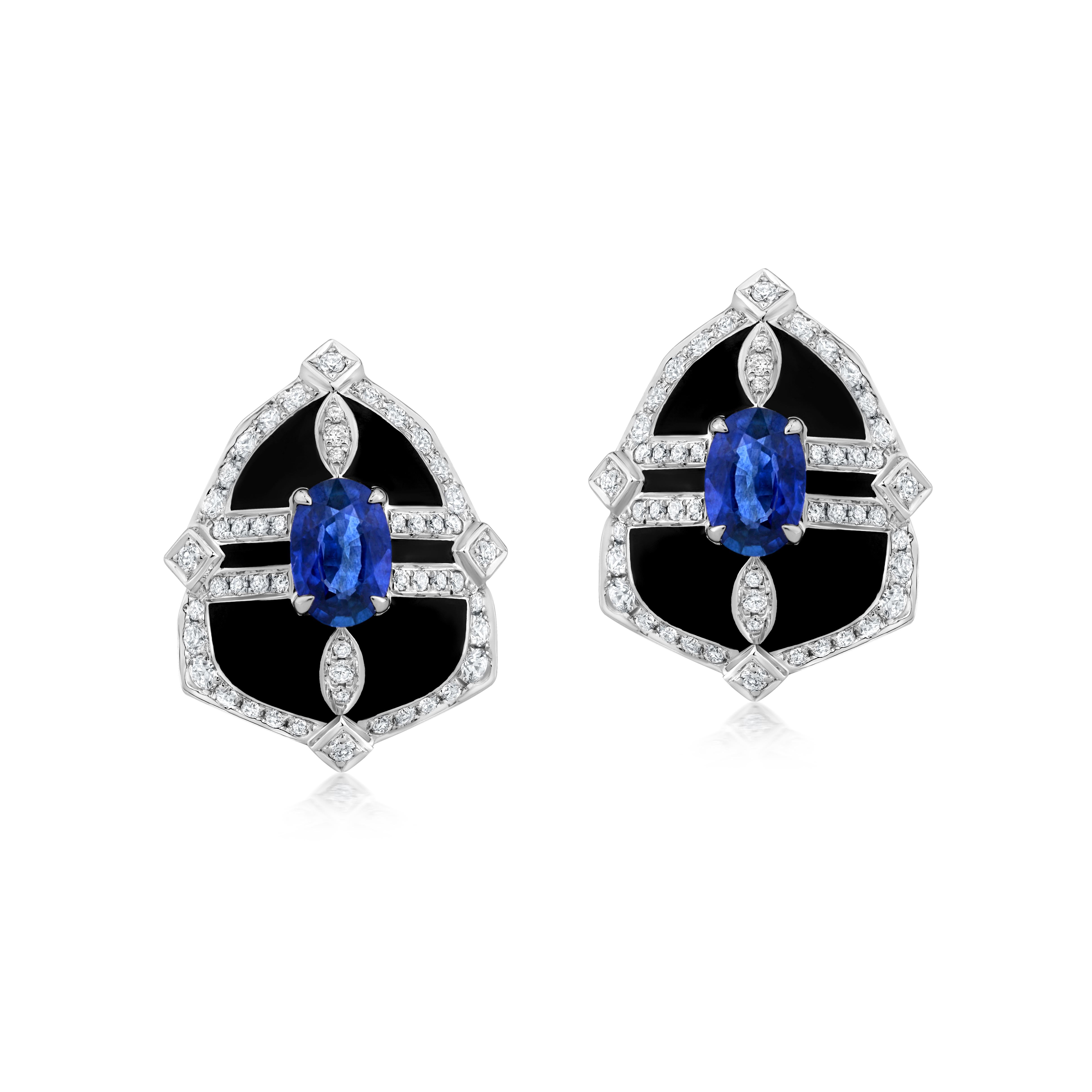 Add a touch of vintage-inspired glamour to your jewelry collection with these exquisite shield stud earrings. Crafted from approximately 3.27 grams of 18k white gold, these earrings feature a unique shield design that exudes sophistication and