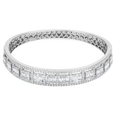 Nigaam 2.15 Ct. T.W. Diamond Bangle Bracelet in 18K White Gold