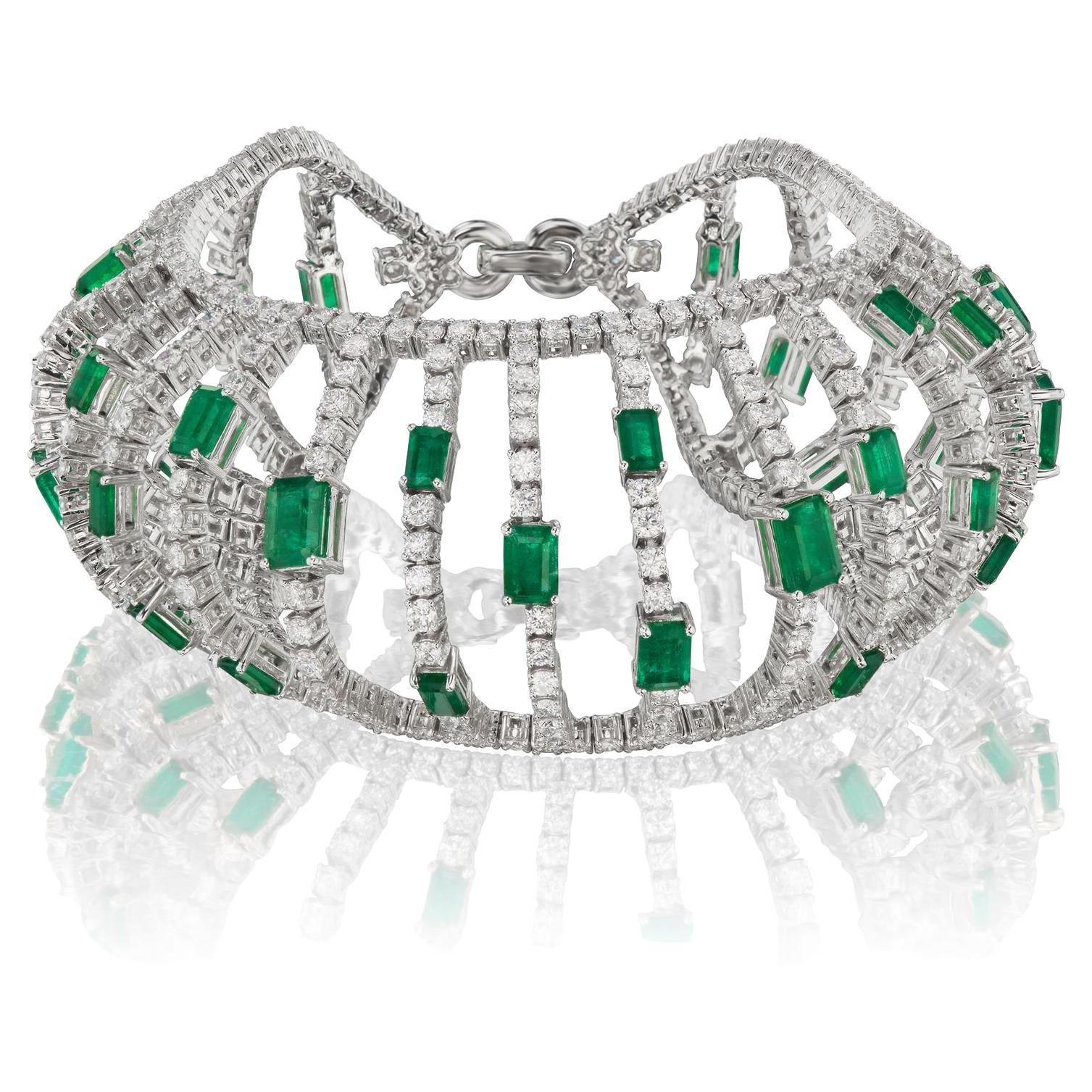 Octagon Cut Bangles - 9 For Sale at 1stDibs