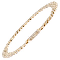 Nigaam 4.51cttw Diamond Linked Bracelet in 14k Yellow Gold