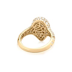 Nigaam Apex Radiance 1.85 Cts. Diamond Pave Dome Ring Size 7 in 18K Yellow Gold