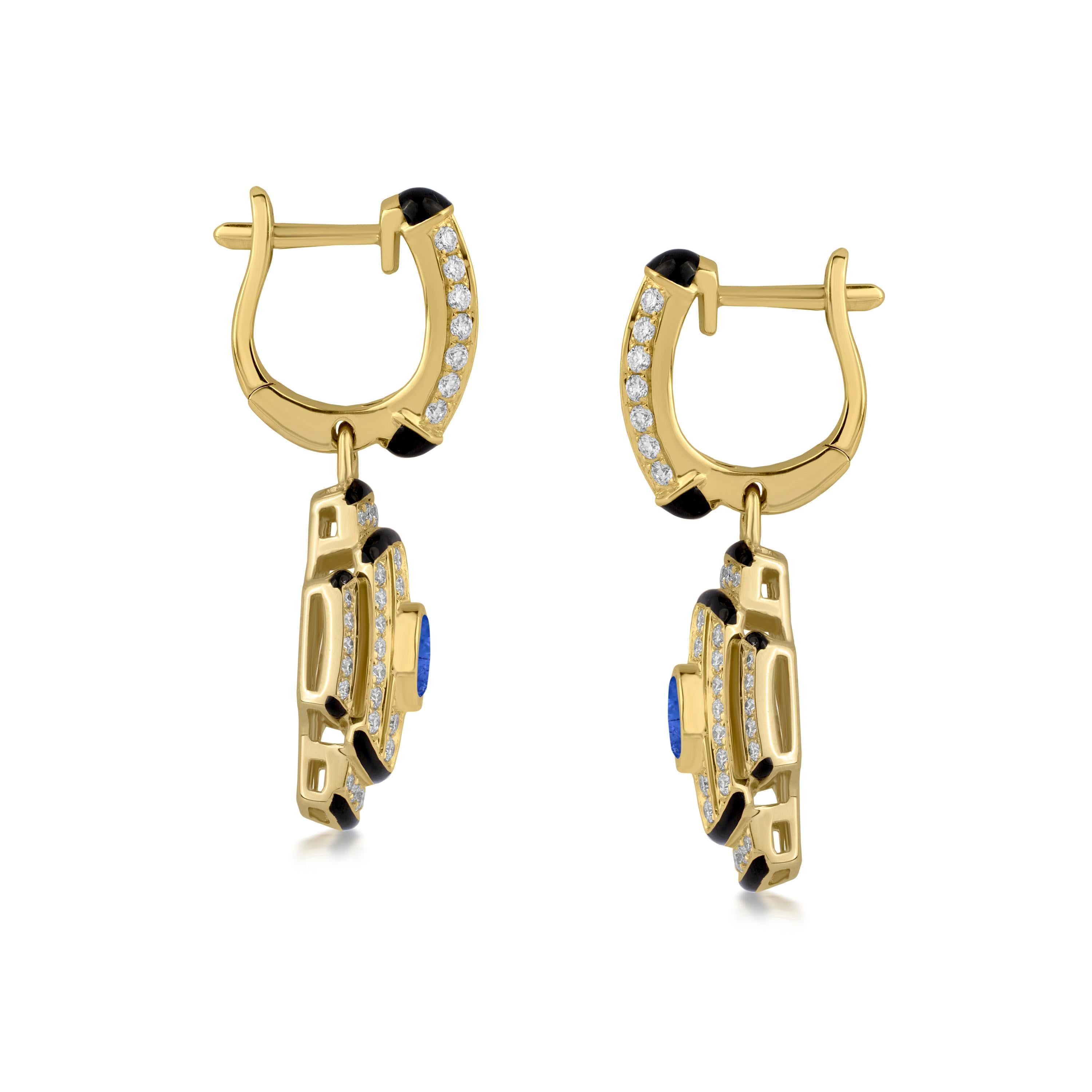 Ces exquises boucles d'oreilles en forme de goutte d'eau sont d'une élégance intemporelle et présentent un mélange captivant d'inspiration vintage et d'artisanat contemporain. Réalisées en or jaune poli, ces boucles d'oreilles présentent un design