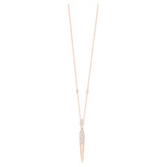 Nigaam 1.20 Cts. Diamond Pendant/Necklace in 18K Rose Gold, 18 "