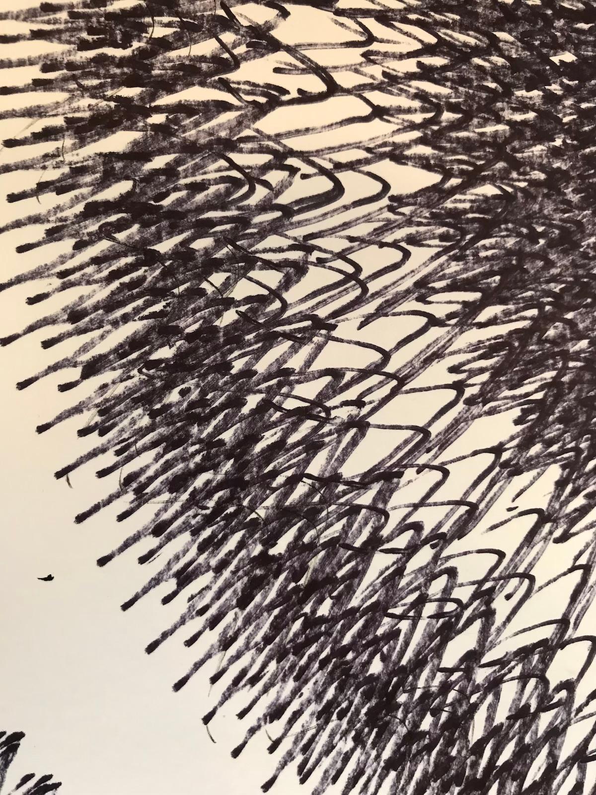 Original abstract painting depicting the sounds of a bird flock.
Nigel Bird has wonderful artworks for sale online and in our art gallery at Wychwood Art. Nigel Bird Studied Fine Art (Sculpture and Printmaking) at Loughborough College of Art and