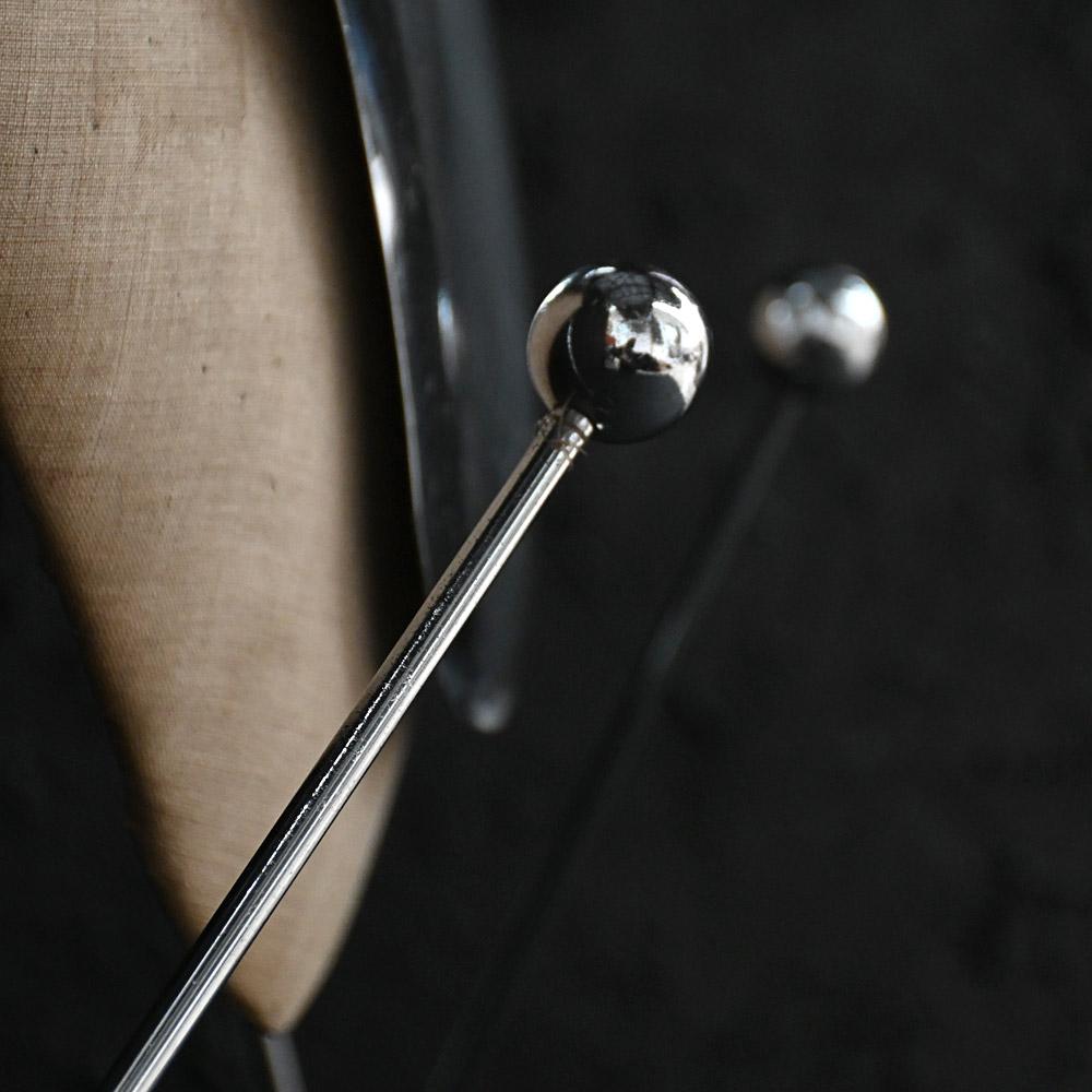 Mid-Century Modern Nigel Coates Chrome and Linen Display Bust