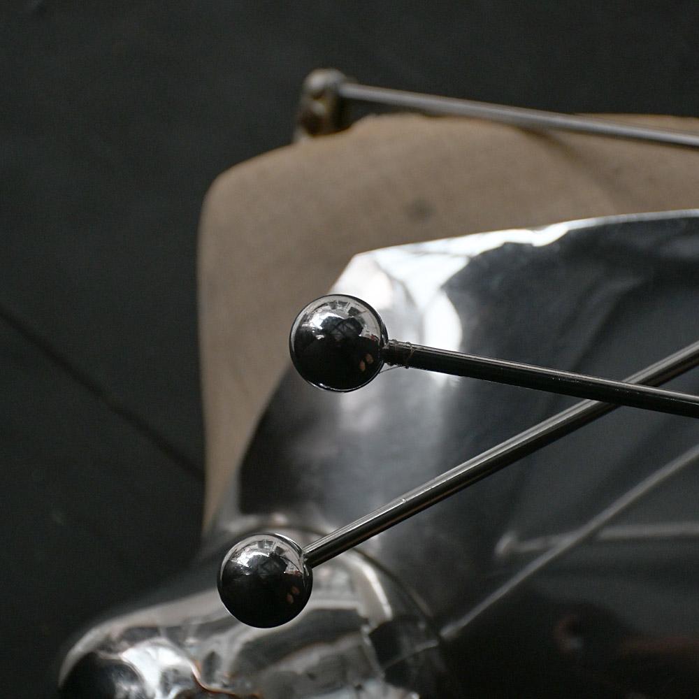 Late 20th Century Nigel Coates Chrome and Linen Display Bust